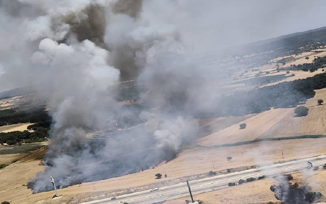 Çanakkale Çıplak Köyü Mevkiinde Yangın Çıktı