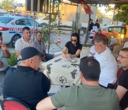 Başkan Ertuğrul Yangın Bölgesine Gitti