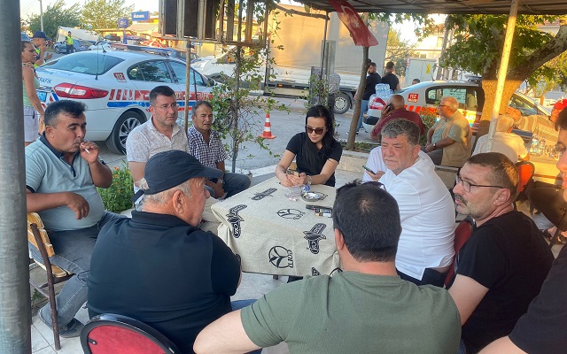 Başkan Ertuğrul Yangın Bölgesine Gitti