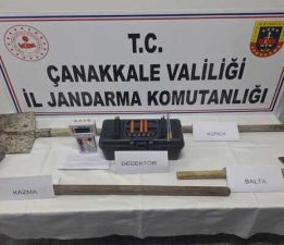 Biga’da Kaçak Altın Arayanlara Operasyon