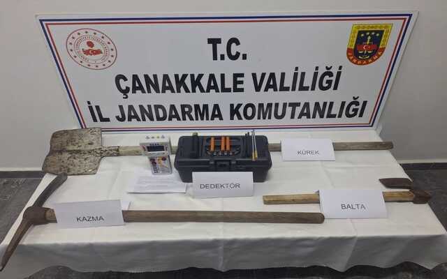 Biga’da Kaçak Altın Arayanlara Operasyon