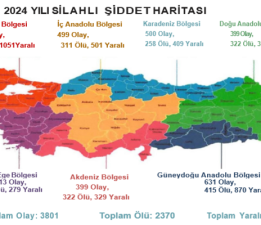 2024 Yılının Şiddet Haritası Çıkarıldı