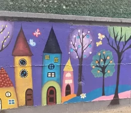 Okul Bahçesi Sanat Projesi: Duvarlar Renklendi