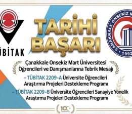 ÇOMÜ’den Tarihi Başarı: 178 Öğrenci Projesine TÜBİTAK Desteği