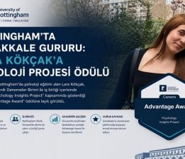 Nottingham’da Çanakkale Gururu: Lara Kökçak’a Psikoloji Projesi Ödülü