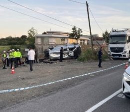 Tekirdağ’daki Zincirleme Faciada 1 Ölü 8 Yaralı Var