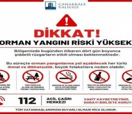 Orman Yangını Riskine Karşı Kritik Uyarı