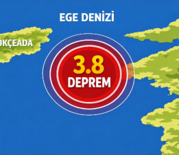 Gökçeada Açıklarında 3,8’lik Deprem