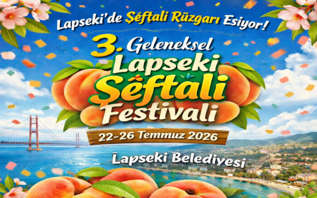 Lapseki’de Şeftali Festivali Heyecanı Başlıyor