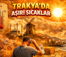 Trakya’da Kavurucu Sıcaklar Etkisini Sürdürüyor